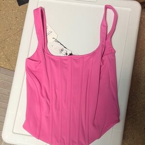 Express Hot Pink Square Neck Tank Camisole